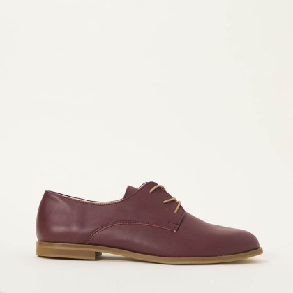 Oxford leather blue shoe