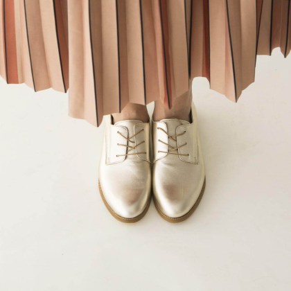 Δερμάτινα χρυσά oxford