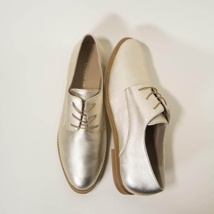 Χρυσά γυναικεία oxford
